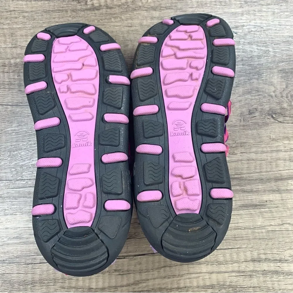 Kamik~Youth Girl’s~”Electro”~Pink/Purple Sandals Water Shoes~Size 5‎